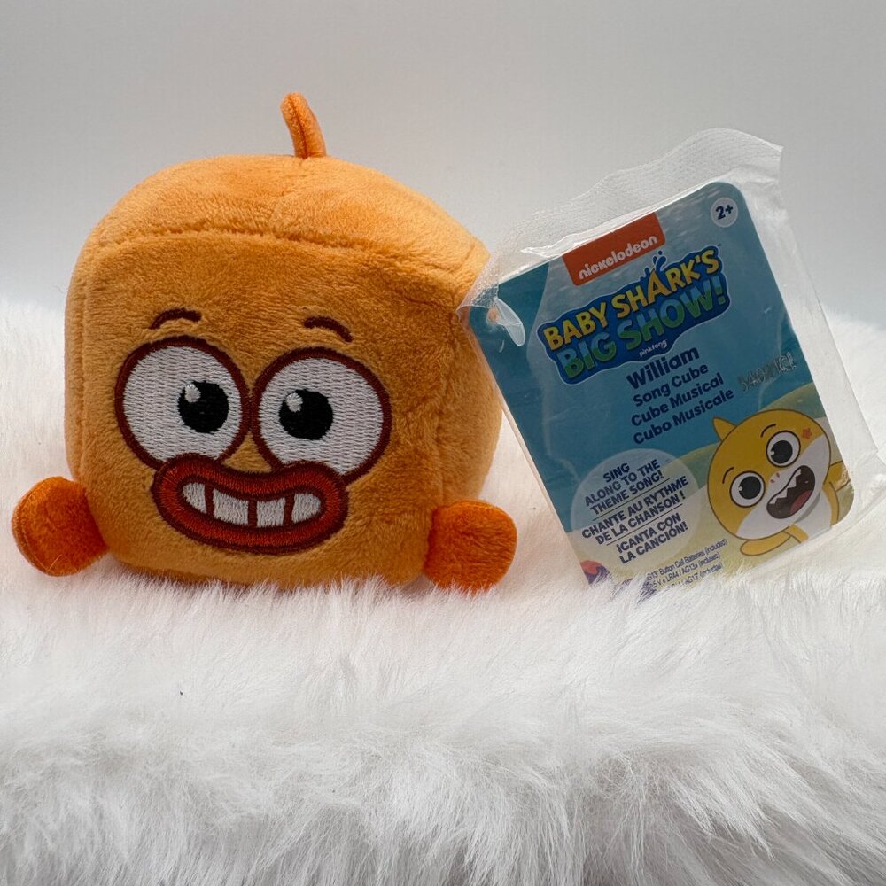 Baby Shark's Big Show William Song Cube Orange Plush NWT (SKU: 598TO)